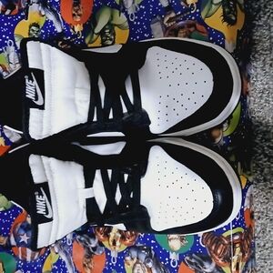 Nike Black and White High-Top Sneakers
